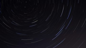 Time lapse de um céu estrelado