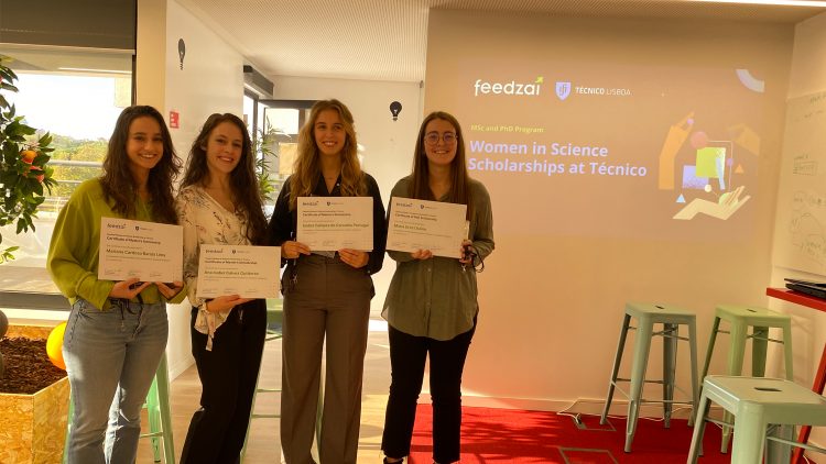 Estudantes do Técnico recebem bolsas Feedzai para mulheres na Ciência