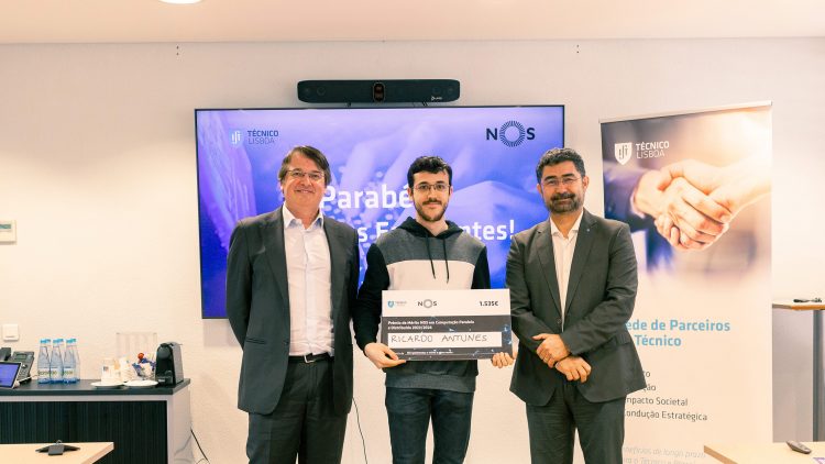 NOS premeia pela primeira vez estudante do Técnico com Prémio de Mérito em Computação Paralela e Distribuída
